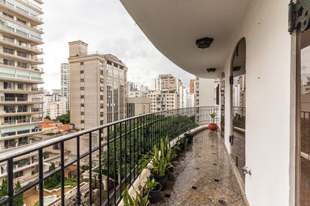 Varanda da Sala de apartamento para alugar com 4 quartos, 250m² em Santa Cecilia, São Paulo
