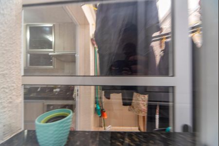 Vista da Sala de apartamento à venda com 2 quartos, 50m² em Parque Capuava, Santo André