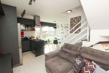 Sala de apartamento à venda com 2 quartos, 100m² em Jardim Santo Alberto, Santo André