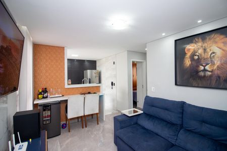 Sala de apartamento à venda com 2 quartos, 45m² em Kennedy, Contagem