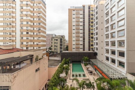 Vista da Sala de apartamento à venda com 1 quarto, 50m² em Vila Buarque, São Paulo