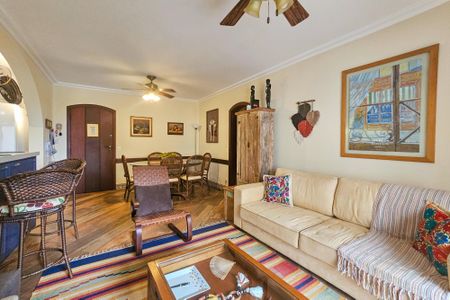 Sala de apartamento para alugar com 3 quartos, 102m² em Jardim das Conchas, Guarujá