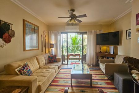 Sala de apartamento para alugar com 3 quartos, 102m² em Jardim das Conchas, Guarujá