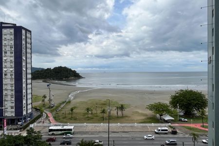 Vista da Sala de apartamento para alugar com 1 quarto, 65m² em Itararé, Santos