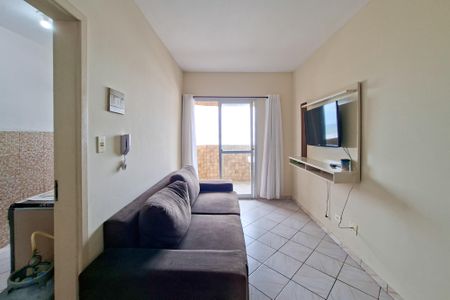 Sala de apartamento para alugar com 1 quarto, 48m² em Nova Mirim, Praia Grande