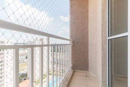 Sacada da Sala de apartamento para alugar com 2 quartos, 65m² em Vila Mogilar, Mogi das Cruzes