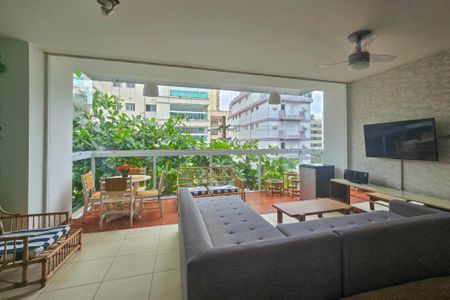 Sala de apartamento para alugar com 3 quartos, 126m² em Jardim Vitoria, Guarujá