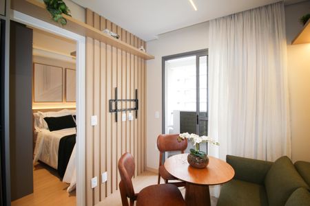 Sala de apartamento para alugar com 1 quarto, 24m² em Vila Nova Conceição, São Paulo