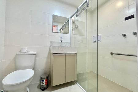 Banheiro de kitnet/studio para alugar com 1 quarto, 31m² em Vila Mascote, São Paulo