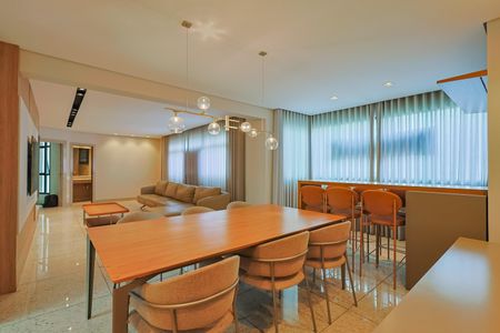 Sala de apartamento à venda com 4 quartos, 170m² em Belvedere, Belo Horizonte