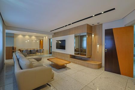 Sala de apartamento à venda com 4 quartos, 170m² em Belvedere, Belo Horizonte