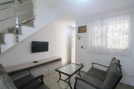 Sala de casa para alugar com 3 quartos, 110m² em Loteamento Joao Batista Juliao, Guarujá