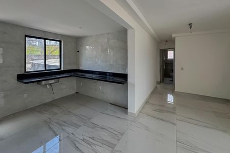 Sala e Cozinha de apartamento para alugar com 3 quartos, 73m² em Santa Cruz, Belo Horizonte