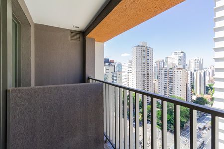 Varanda de kitnet/studio à venda com 1 quarto, 26m² em Cidade Monções, São Paulo