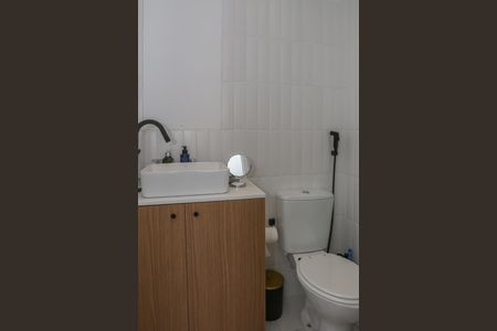 Banheiro da Suíte de apartamento para alugar com 1 quarto, 28m² em Várzea da Barra Funda, São Paulo