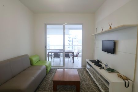 Sala de apartamento para alugar com 3 quartos, 118m² em Jardim Asturias, Guarujá