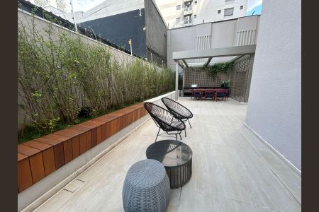 Área externa de kitnet/studio para alugar com 1 quarto, 24m² em Brooklin, São Paulo
