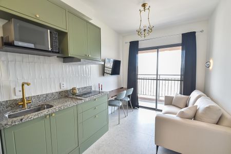 Sala de apartamento para alugar com 1 quarto, 31m² em Liberdade, São Paulo