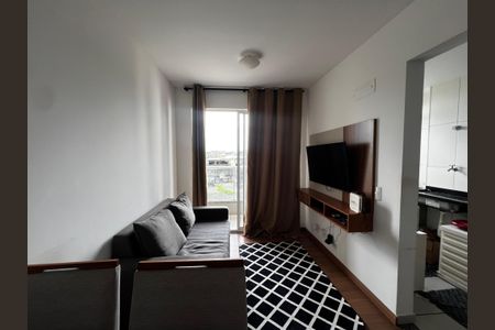 Sala de apartamento para alugar com 2 quartos, 53m² em Chácaras Rio-Petrópolis, Duque de Caxias