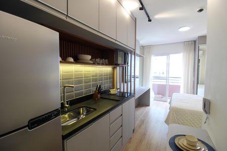 Cozinha de apartamento para alugar com 1 quarto, 30m² em Butantã, São Paulo