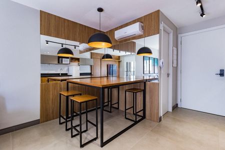 Cozinha de kitnet/studio para alugar com 1 quarto, 48m² em Auxiliadora, Porto Alegre