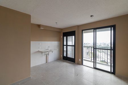 Sala e Cozinha de apartamento para alugar com 2 quartos, 42m² em Cidade Antônio Estêvão de Carvalho, São Paulo