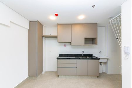 Cozinha de kitnet/studio para alugar com 1 quarto, 43m² em Vale do Sereno, Nova Lima