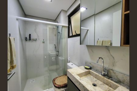 Banheiro de kitnet/studio para alugar com 1 quarto, 35m² em Saco dos Limões, Florianópolis