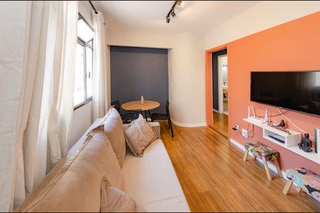 Sala de apartamento à venda com 2 quartos, 55m² em Jardim Montanhês, Belo Horizonte
