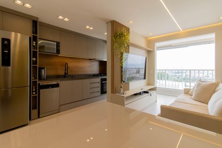 Sala de apartamento à venda com 2 quartos, 55m² em Vila Itapegica, Guarulhos