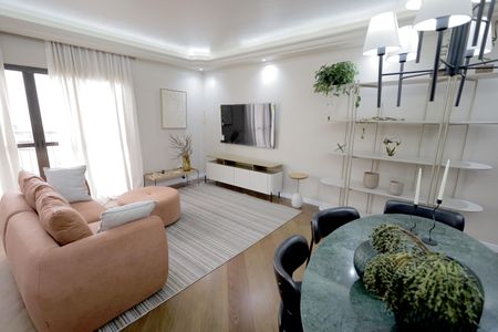 Sala de apartamento à venda com 3 quartos, 126m² em Vila Marina, Santo André