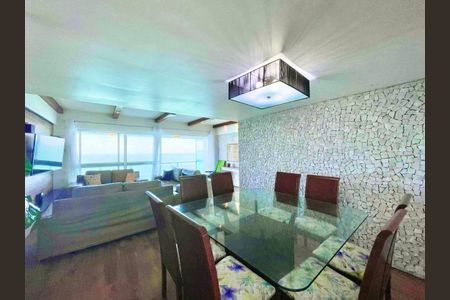 Sala de jantar de apartamento para alugar com 3 quartos, 117m² em Morro do Maluf, Guarujá