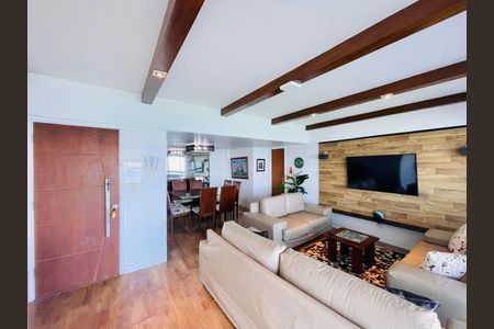 Sala de apartamento para alugar com 3 quartos, 117m² em Morro do Maluf, Guarujá