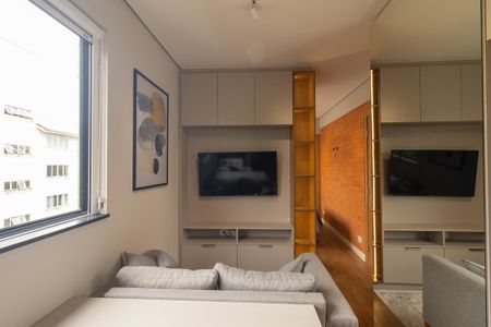 Sala/Cozinha de apartamento para alugar com 1 quarto, 21m² em Jardim Botânico, Curitiba