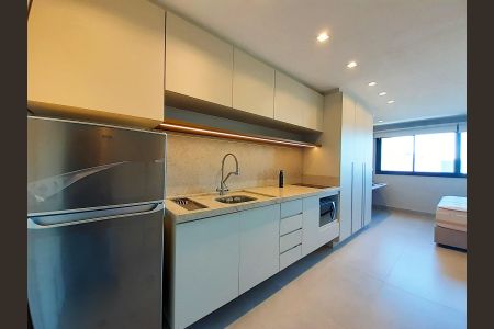 Cozinha de apartamento à venda com 1 quarto, 29m² em Cidade Baixa, Porto Alegre