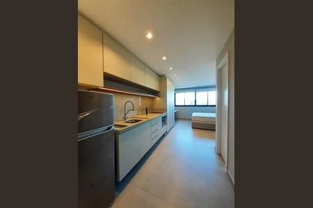 Cozinha de apartamento à venda com 1 quarto, 29m² em Cidade Baixa, Porto Alegre