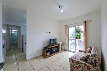 Sala de apartamento para alugar com 1 quarto, 41m² em Cidade Ocian, Praia Grande