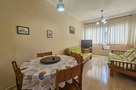 Sala de apartamento para alugar com 1 quarto, 62m² em Jardim Belmar, Guarujá