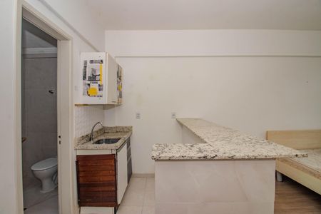 Cozinha de kitnet/studio à venda com 1 quarto, 35m² em Petrópolis, Porto Alegre
