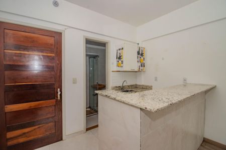 Cozinha de kitnet/studio à venda com 1 quarto, 35m² em Petrópolis, Porto Alegre