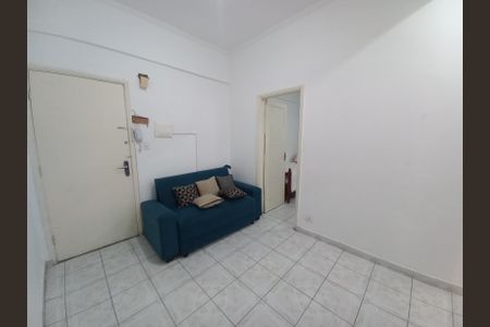 Sala de apartamento para alugar com 1 quarto, 50m² em Centro, São Vicente