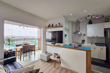 Sala de apartamento à venda com 1 quarto, 53m² em Jardim Silvestre, São Bernardo do Campo