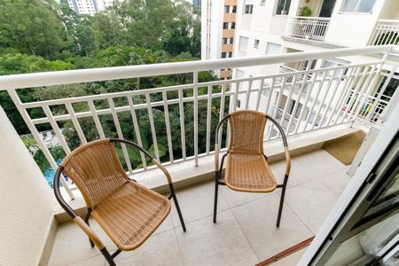 Varanda da Sala de apartamento para alugar com 1 quarto, 36m² em Panamby, São Paulo