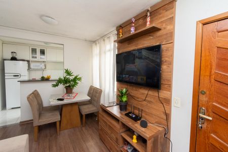 Sala de apartamento à venda com 2 quartos, 46m² em Jardim Riacho das Pedras, Contagem