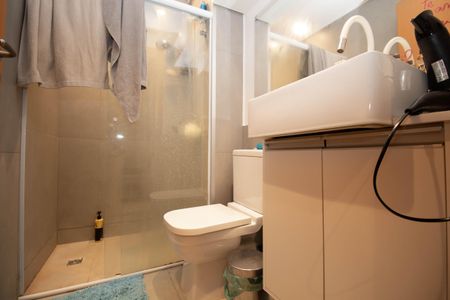 Banheiro Social de kitnet/studio para alugar com 1 quarto, 30m² em Setor Noroeste, Brasília