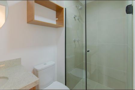 Banheiro de kitnet/studio para alugar com 1 quarto, 25m² em Ipiranga, São Paulo