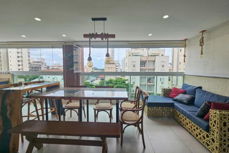 varanda de apartamento para alugar com 3 quartos, 133m² em Balneario Guarujá, Guarujá