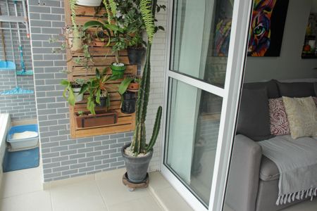 Varanda da Sala de apartamento para alugar com 2 quartos, 59m² em Vila Matias, Santos