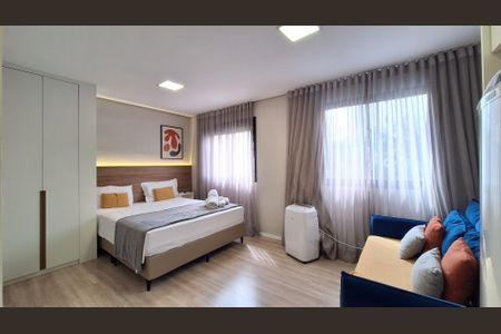 Sala/Quarto/Cozinha de kitnet/studio para alugar com 1 quarto, 25m² em Pompeia, São Paulo