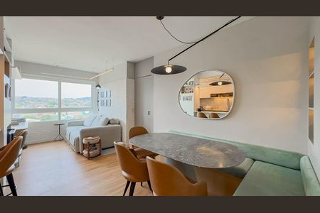 Sala de jantar de apartamento à venda com 2 quartos, 60m² em Jardim do Salso, Porto Alegre